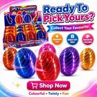 3D Rotating Egg Fidget Toy Twist Sensory Spinner Assorted Colours Kids Gift