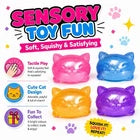 Cool Cat Squishy Toy In Box Kids Fidget Sensory Stress Relief Gift 3+ Age New