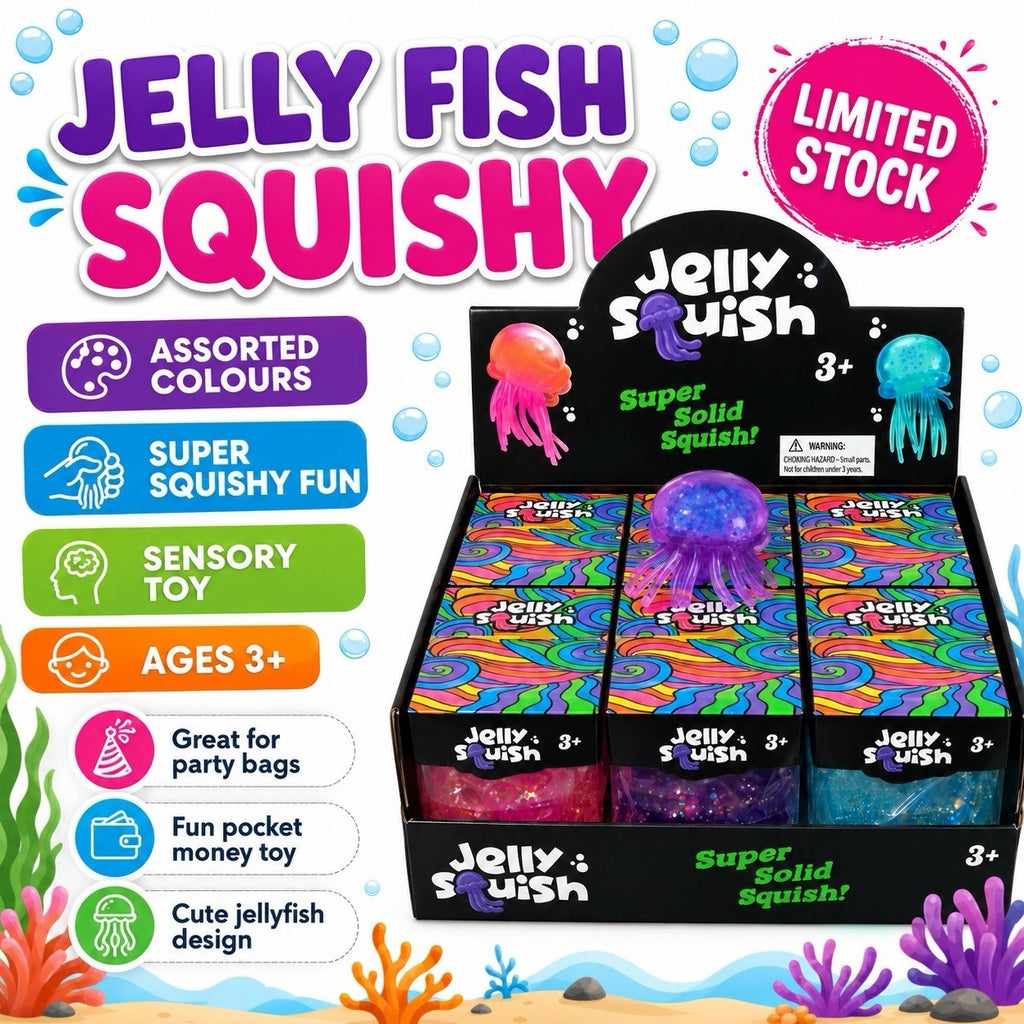 Jelly Fish Squishy Assorted Colours Viral Toy STOCK NOW LIMITED SPECIAL OFFER