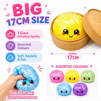 Extra Large17cm Dumpling Squishy In Case Soft Sensory Slow Rising Kawaii Toy