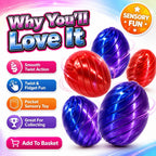 3D Rotating Egg Fidget Toy Twist Sensory Spinner Assorted Colours Kids Gift