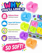 6 7 Glitter & Plain Assorted Colours Viral  Slow Rising Toy for Kids