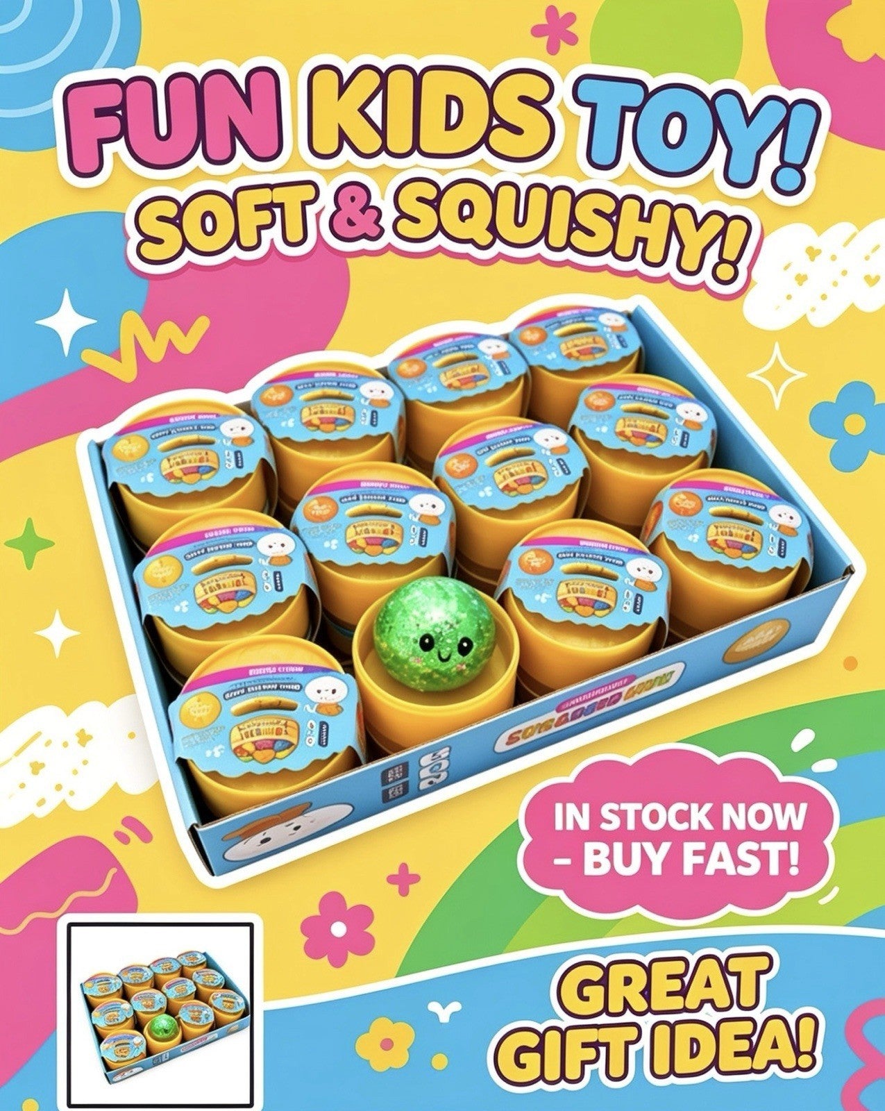 Small Glitter Dumpling In Basket Squishy With ORB Latest & Viral Toy IN STOCKNOW