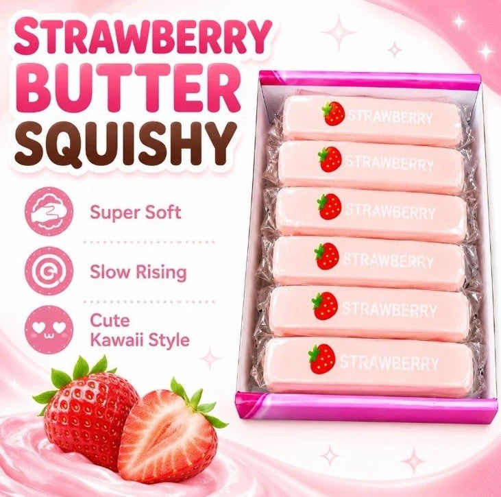 Butter SQUISHY STRAWBERRY VIRAL NOW IN STOCK