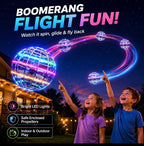Flying Orb Ball Toy Mini Drone,Boomerang Fly Spinners Hover Ball Toy w/LED Light  | eBay UK
