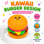 Burger Squishy Toy Kawaii Fidget Sensory Stress Relief Kids Gift 3+
