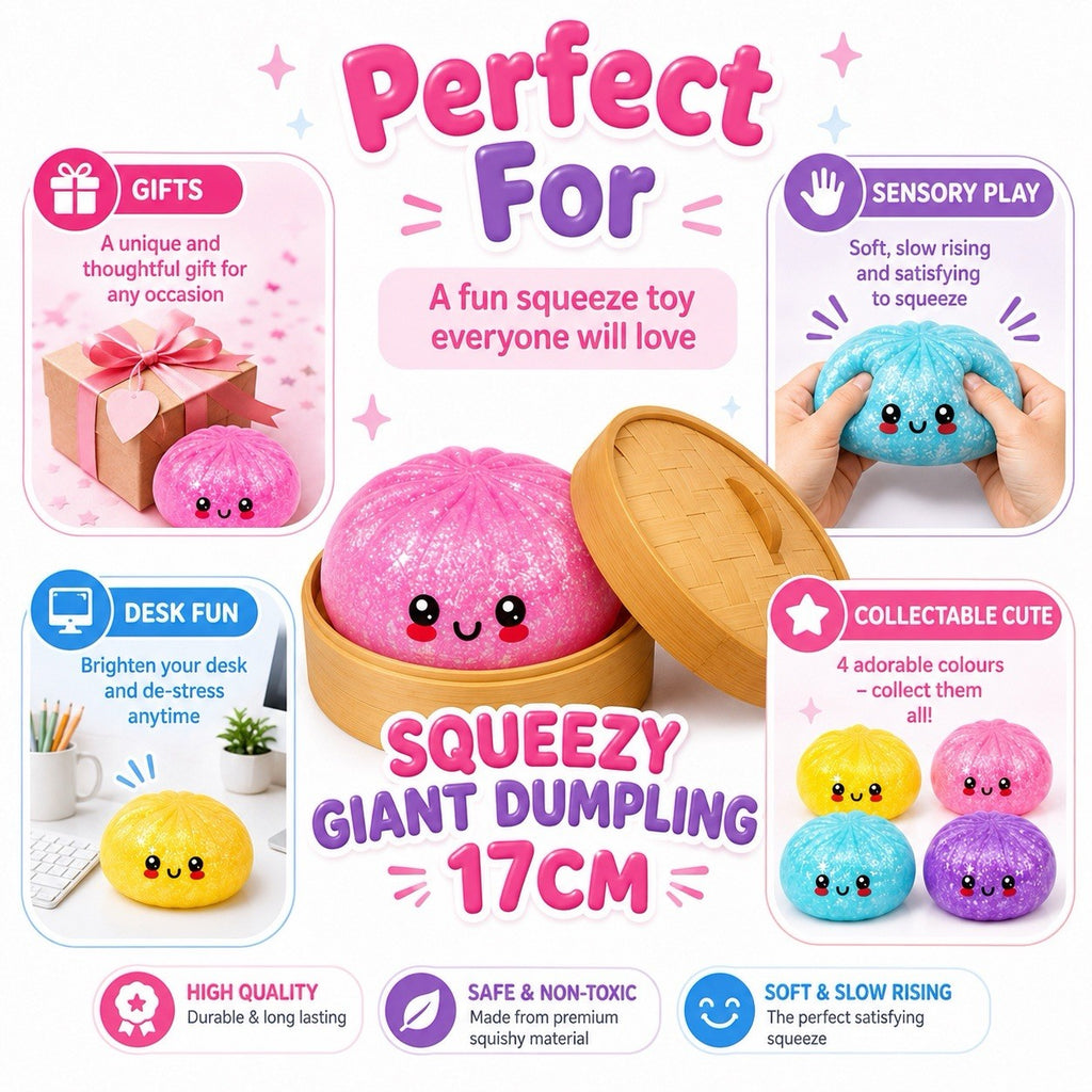 Extra Large17cm Dumpling Squishy In Case Soft Sensory Slow Rising Kawaii Toy