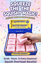 New  Pink Butter Toast Squishy VIRALSlow Rise Soft Stress Relief Fidget Toy Kids