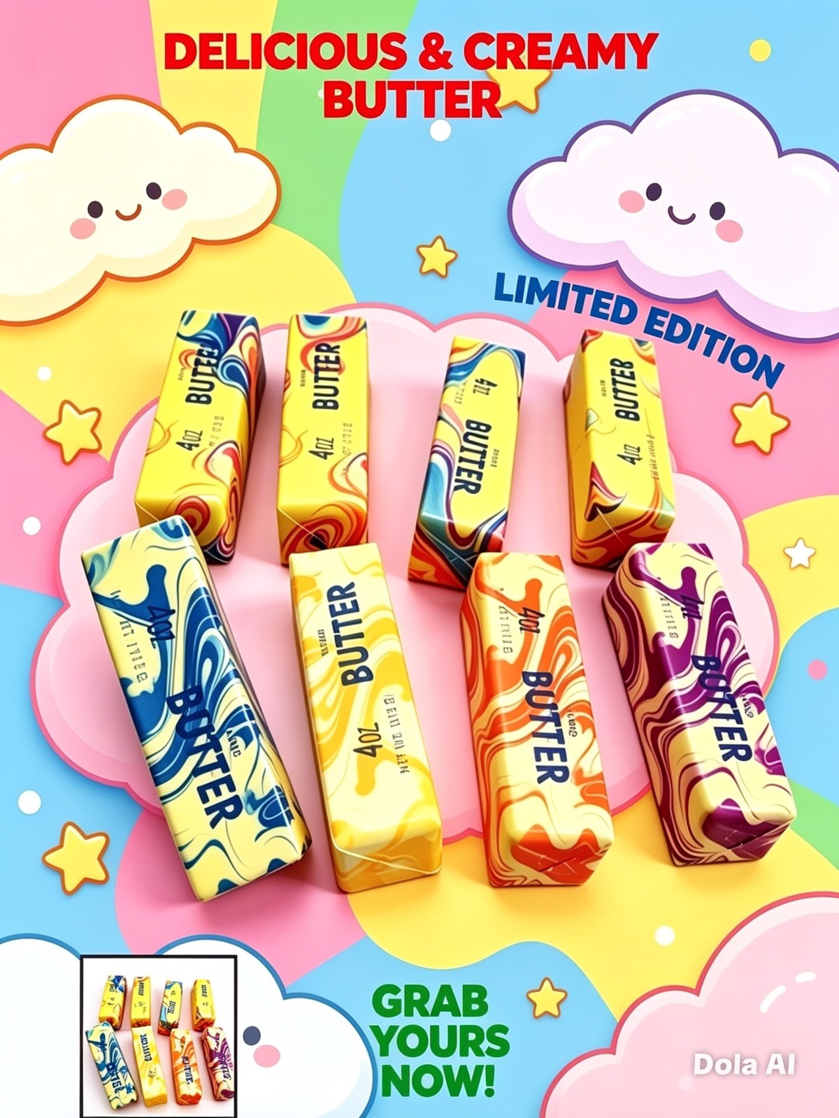 Marble Butter Squishy Lastest & Viral Toy For Kids 13cm