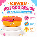 Hot Dog Squishy Toy Kawaii Fidget Sensory Stress Relief Kids Gift 3+ New