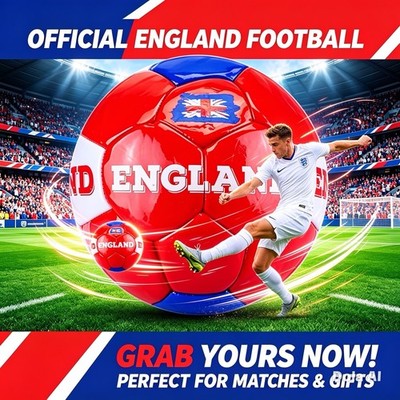 England Football Size 5 – Official Style Red On Sale Now