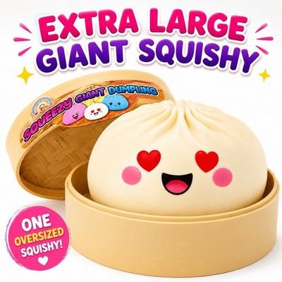Extra Large17cm Dumpling Squishy In Case Soft Sensory Slow Rising Kawaii Toy