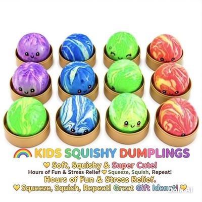 Large Squishy Dumpling 8.5cm Tie-Dye Latest Craze-LIMITED STOCK OFFER