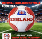 England Football Size 5 - Official Style Red White Blue Ball On OFFER SALE