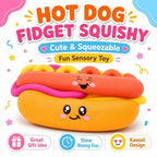 Hot Dog Squishy Toy Kawaii Fidget Sensory Stress Relief Kids Gift 3+ New