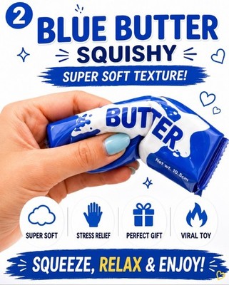 Scotland Butter Squishy Slow Rising Soft Scented Stress Relief Squeeze Toy