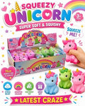 Squeeze Unicorn  11 x 6cm Assorted Colours For Kids Viral Toy OUT NOW