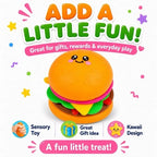 Burger Squishy Toy Kawaii Fidget Sensory Stress Relief Kids Gift 3+