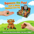 Scrunchems Sticky Squishy Highland Cow Soft Toy Stress Relief Toy For Kids