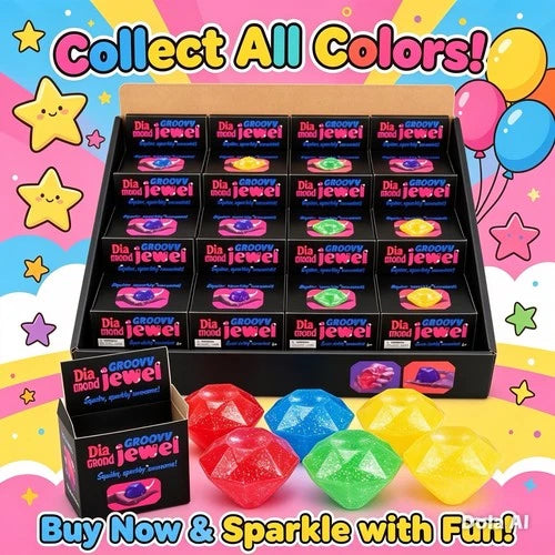 Squishy Sparkling Diamond Assorted Toys Stress Relief Fidget Toys Viral colours