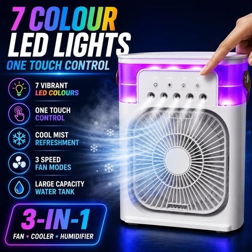 3-in-1 Portable Air Cooler Fan Evaporative Ice Cooling Air Conditer Humidifier