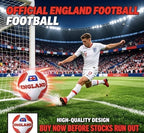 England Football Size 5 - Official Style Red White Blue Ball On OFFER SALE