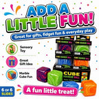 Marble Cube Squishy Toy Boxed Kids Fidget Sensory Stress Relief Gift 3+